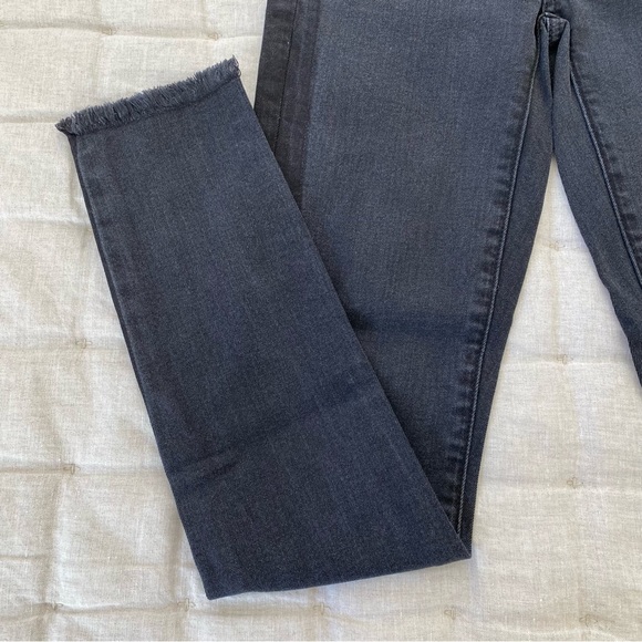 {LOFT} High Rise Skinny Tuxedo Stripe Jeans. - Picture 4 of 8